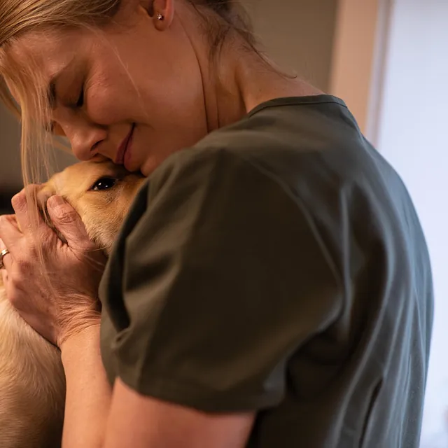 Menneske sammen med dyr