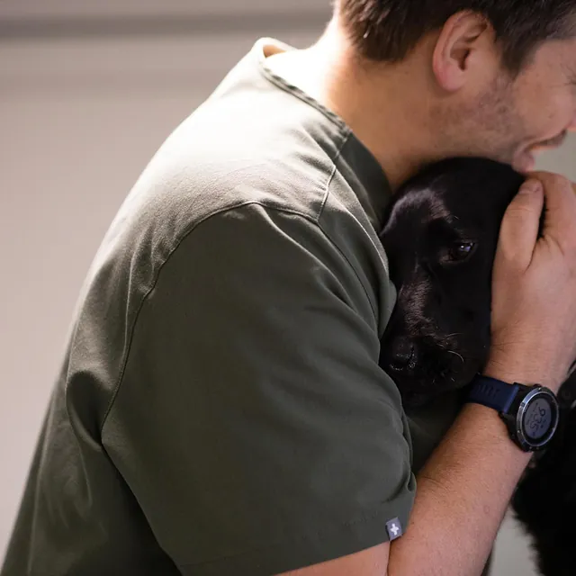 Menneske sammen med dyr